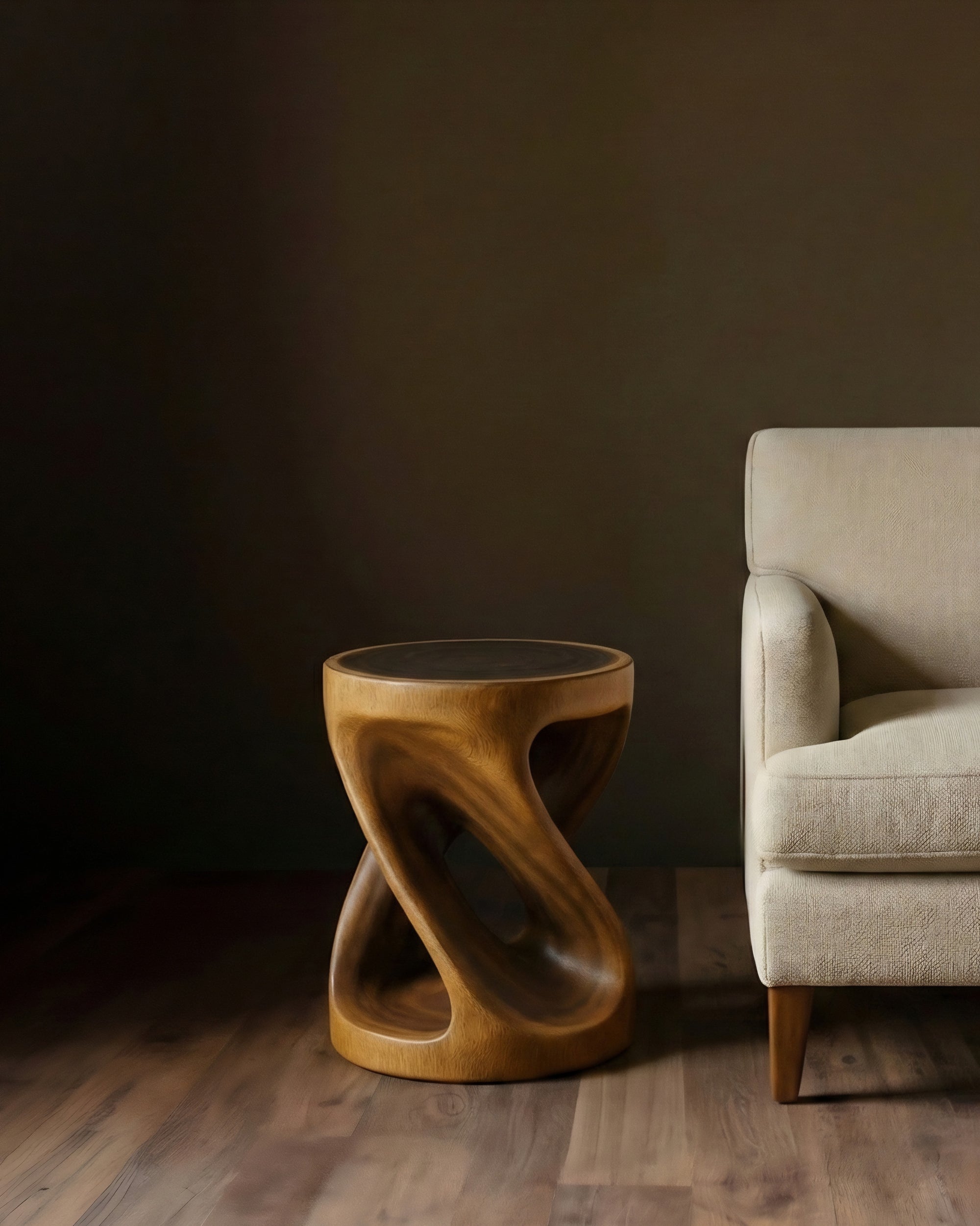 Velda Solid Wood End Table