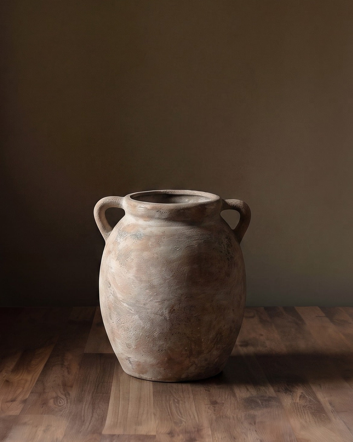 The Artisan Weathered Terracotta Amphora Vase