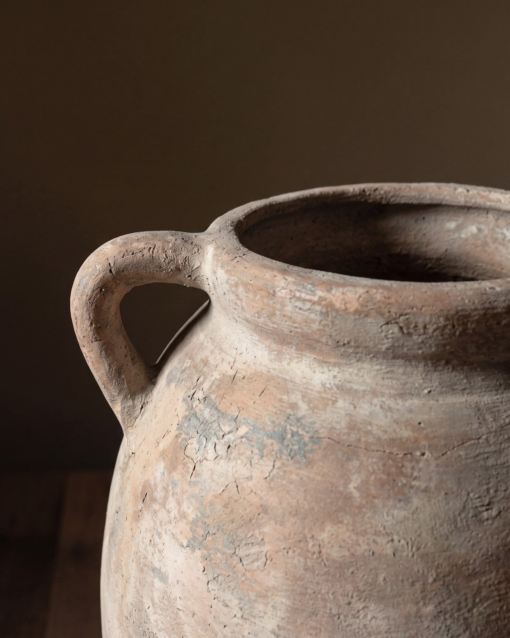 The Artisan Weathered Terracotta Amphora Vase