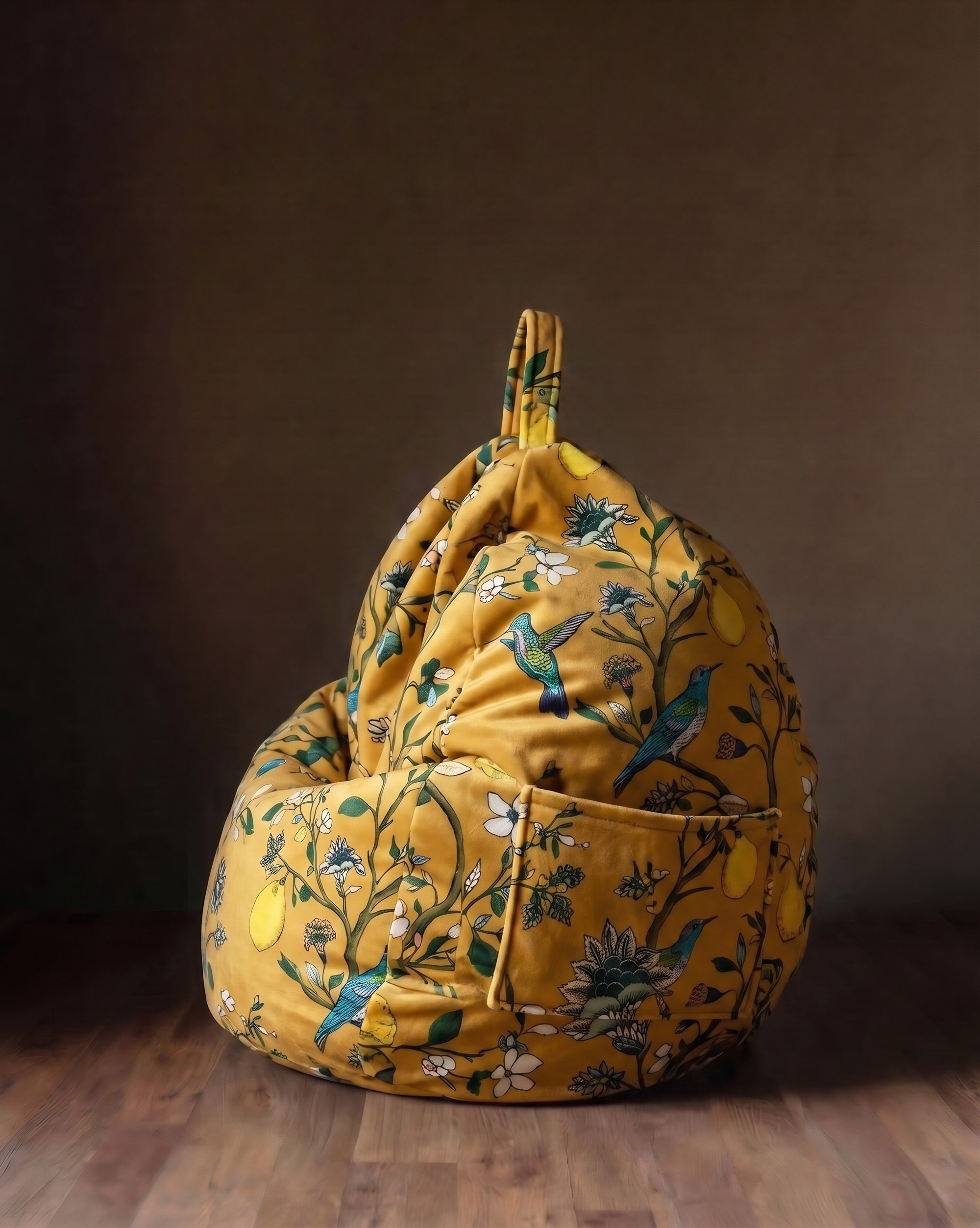 The Queen’s Greenhouse Velvet Bean Bag