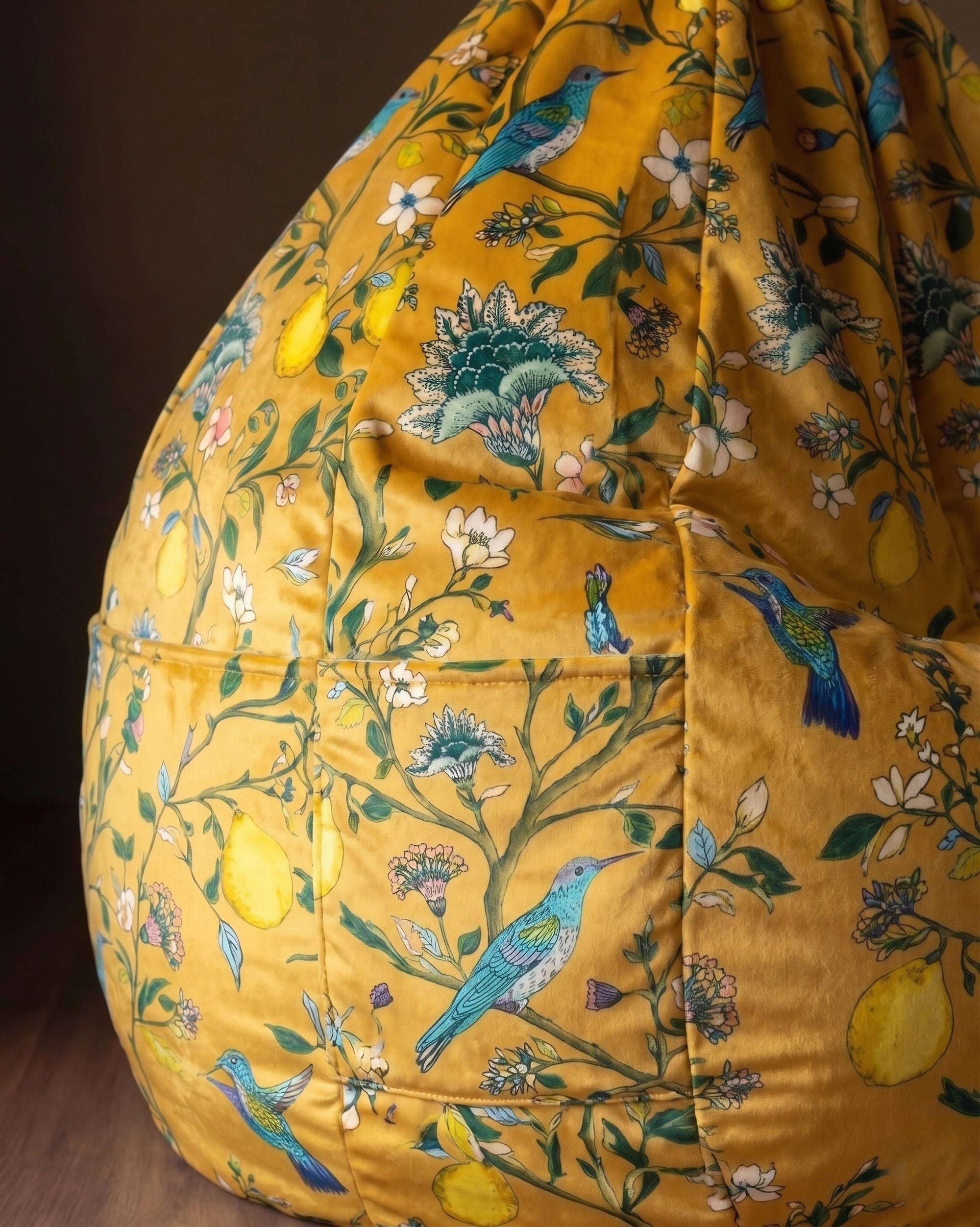 The Queen’s Greenhouse Velvet Bean Bag
