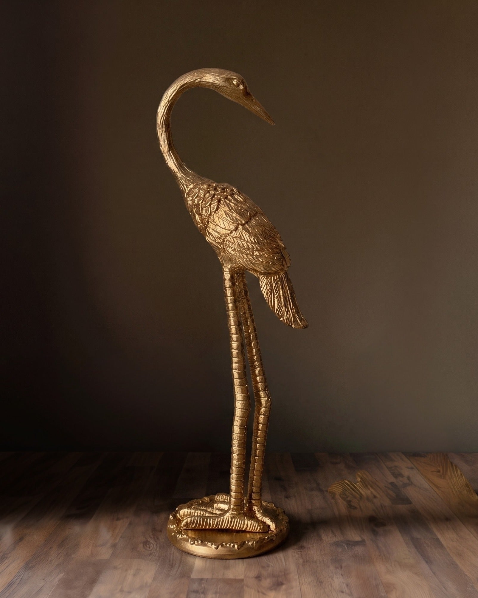 The Seraphina Gilded Crane Ring &amp; Accessory Stand
