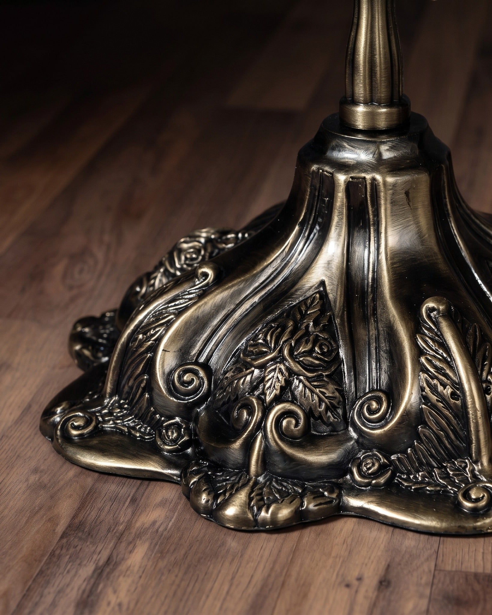 The Renaissance Oval Swivel Mirror  Ornate Dual-Sided Tabletop Vanity Mirror in Antique Bronze Finish