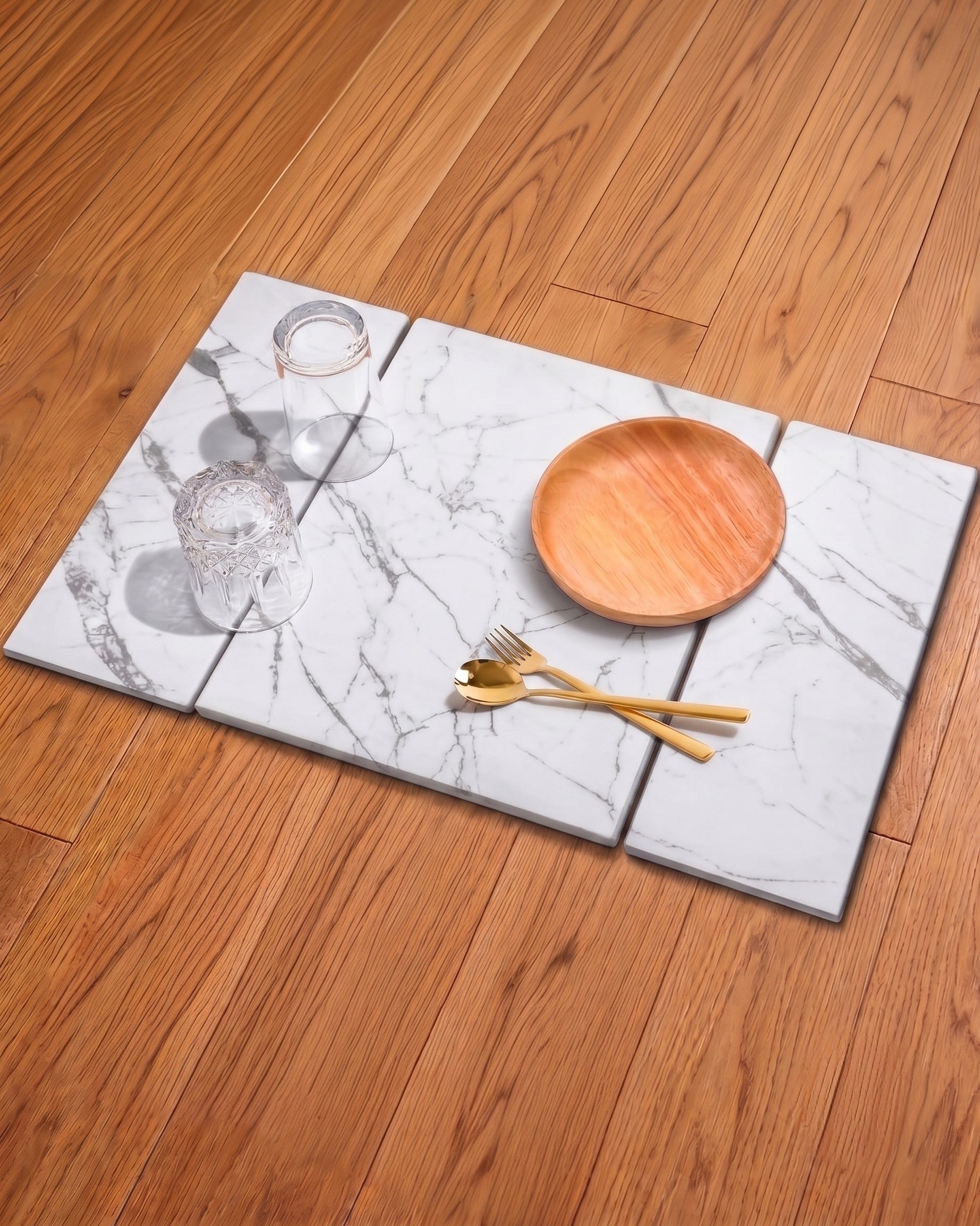 Terra-Form | Foldable Natural Stone Drying Board – Premium Slate Diatomaceous Earth Kitchen Mat