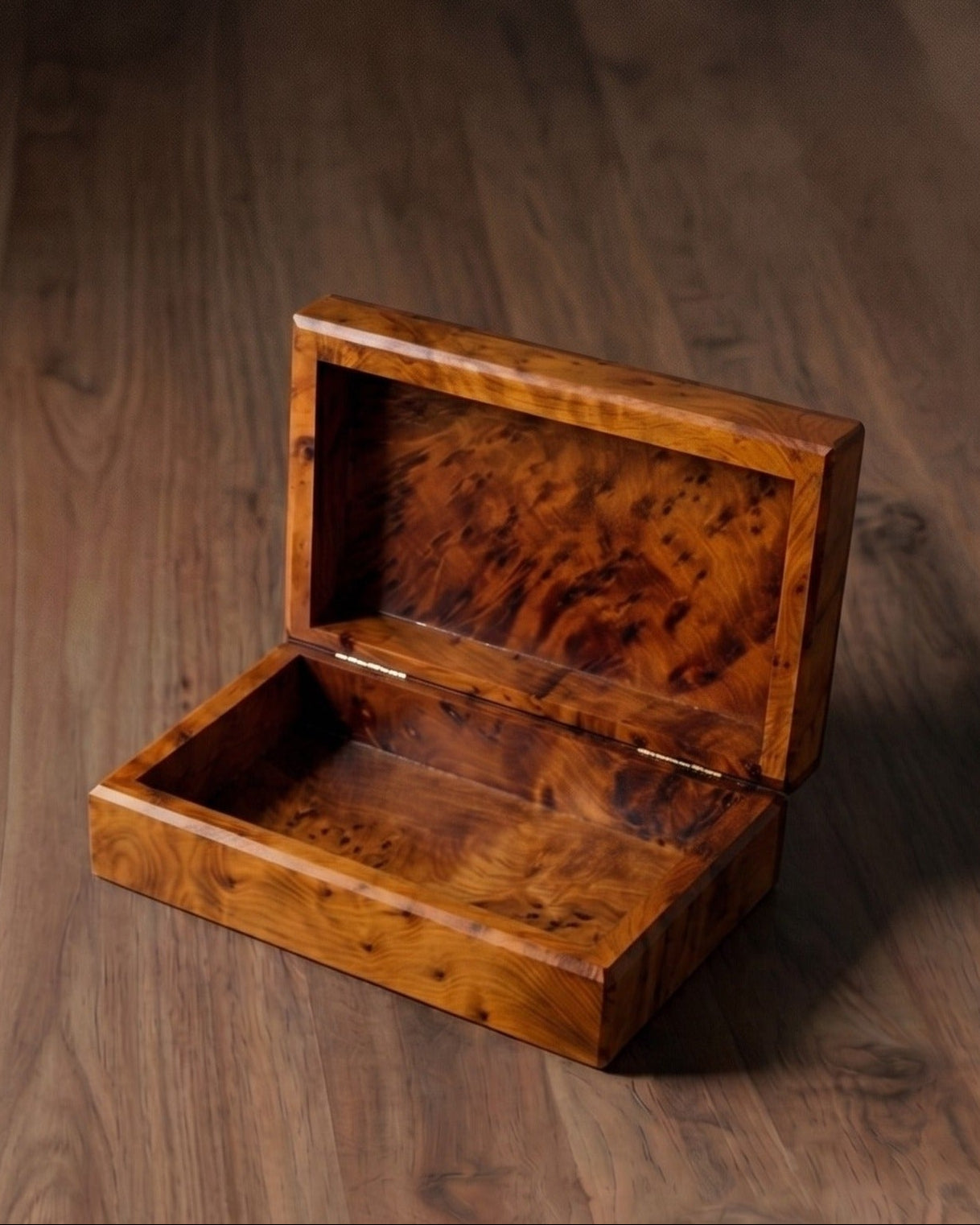 The Alchemist's Keepsake: Burl Walnut &amp; Gemstone Vault