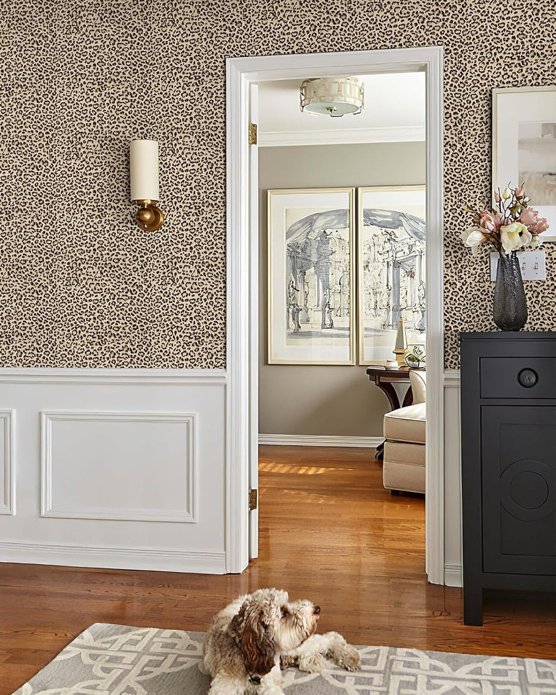 Serengeti Noir Luxé Peel and Stick Wallpaper