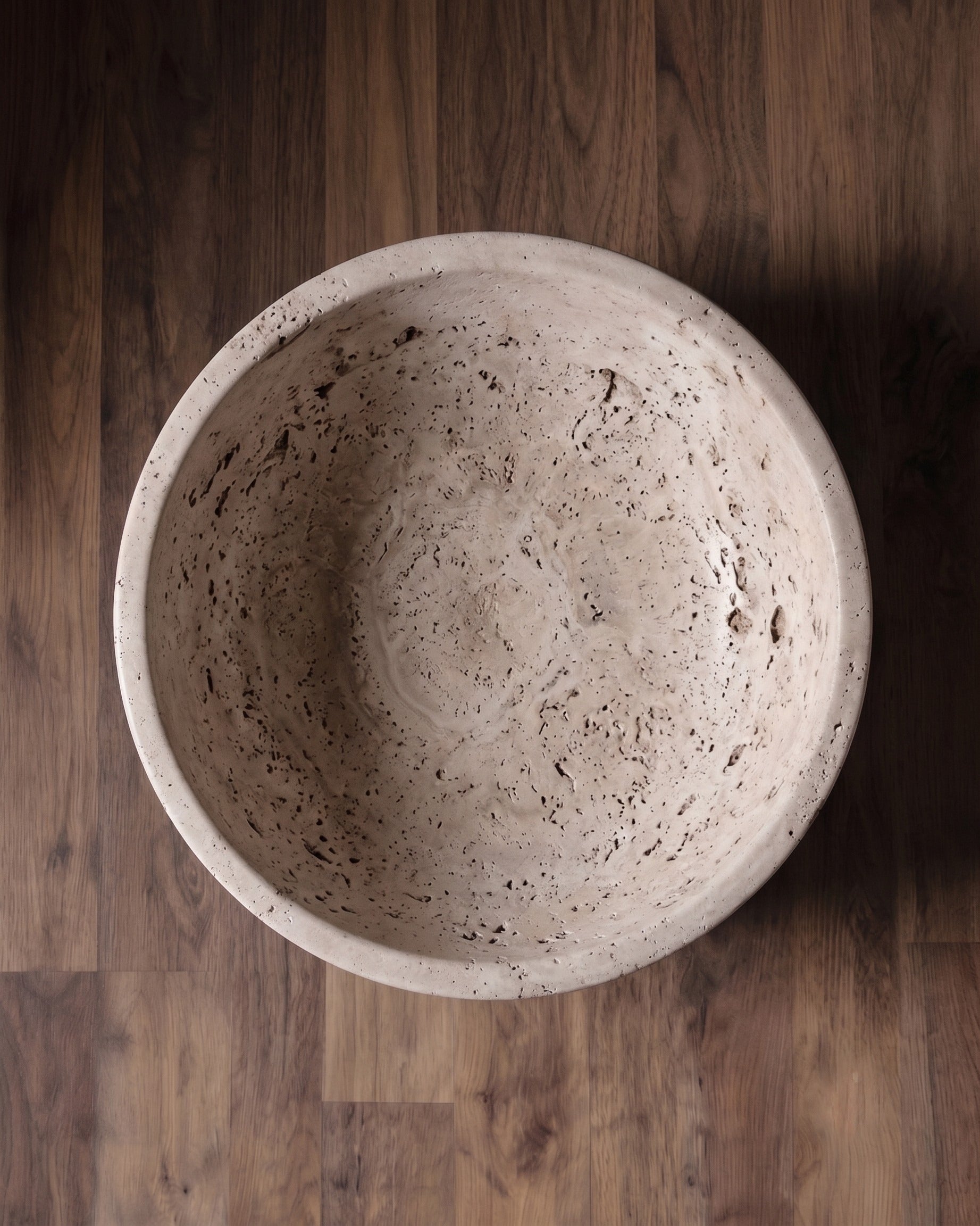 Vesper Travertine Statement Bowl