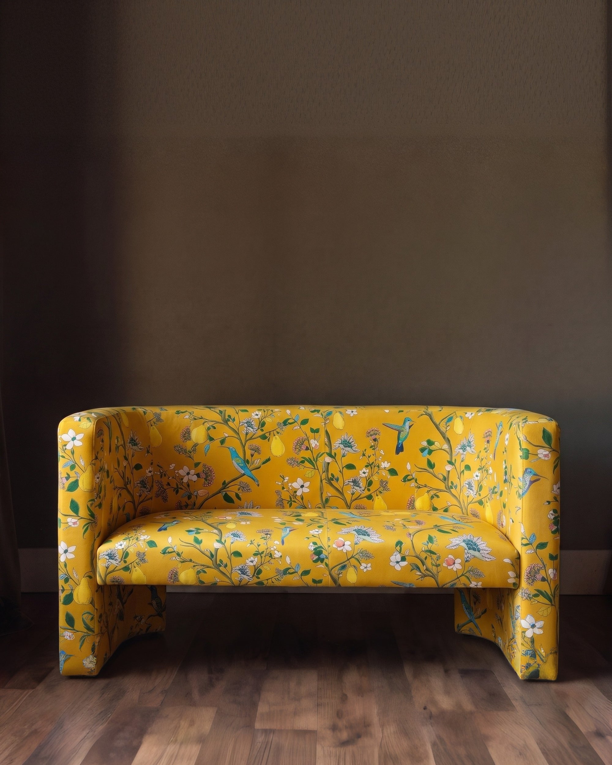 The Queen Botanical Velvet Loveseat