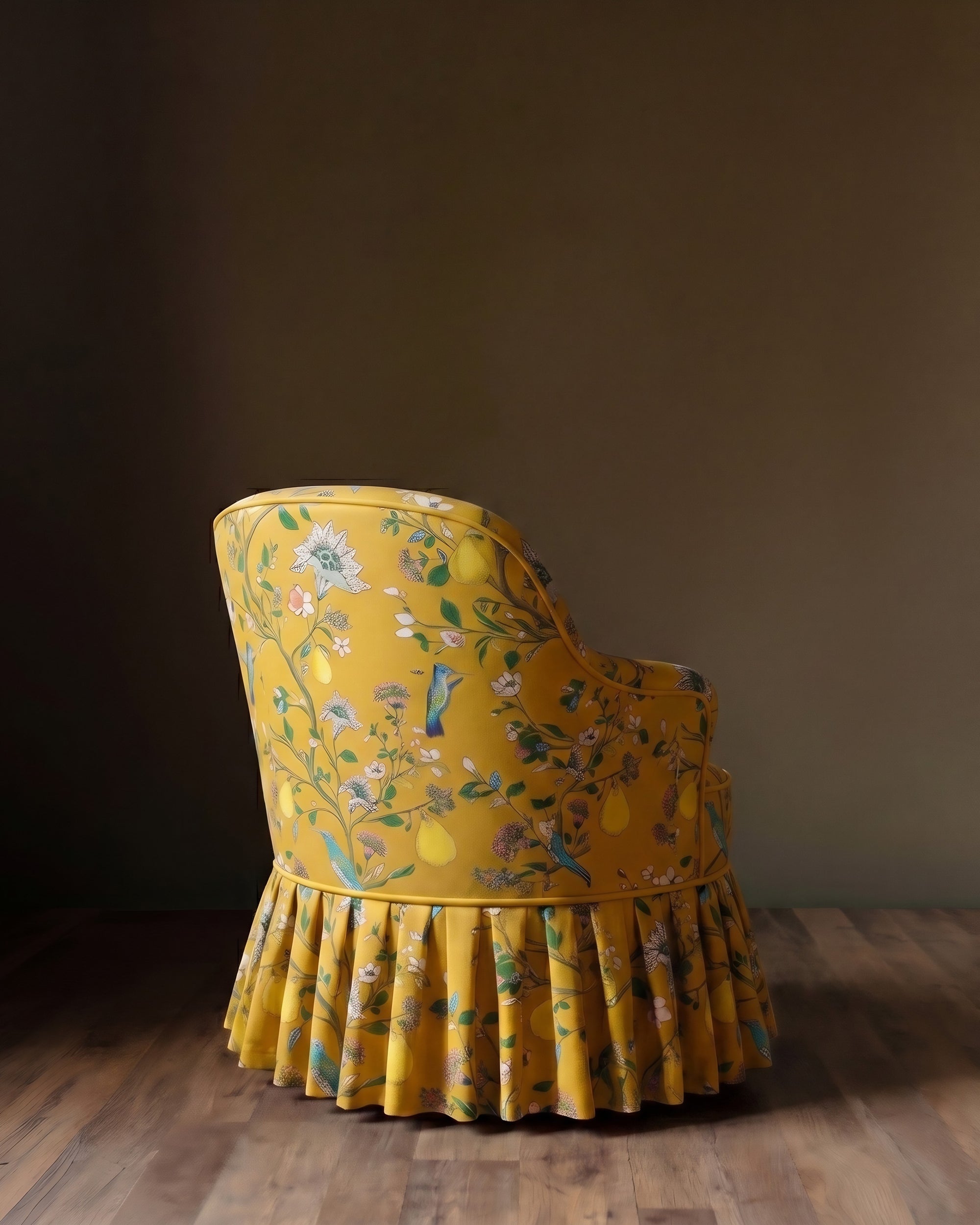 The Queen’s Garden Skirted Armchair