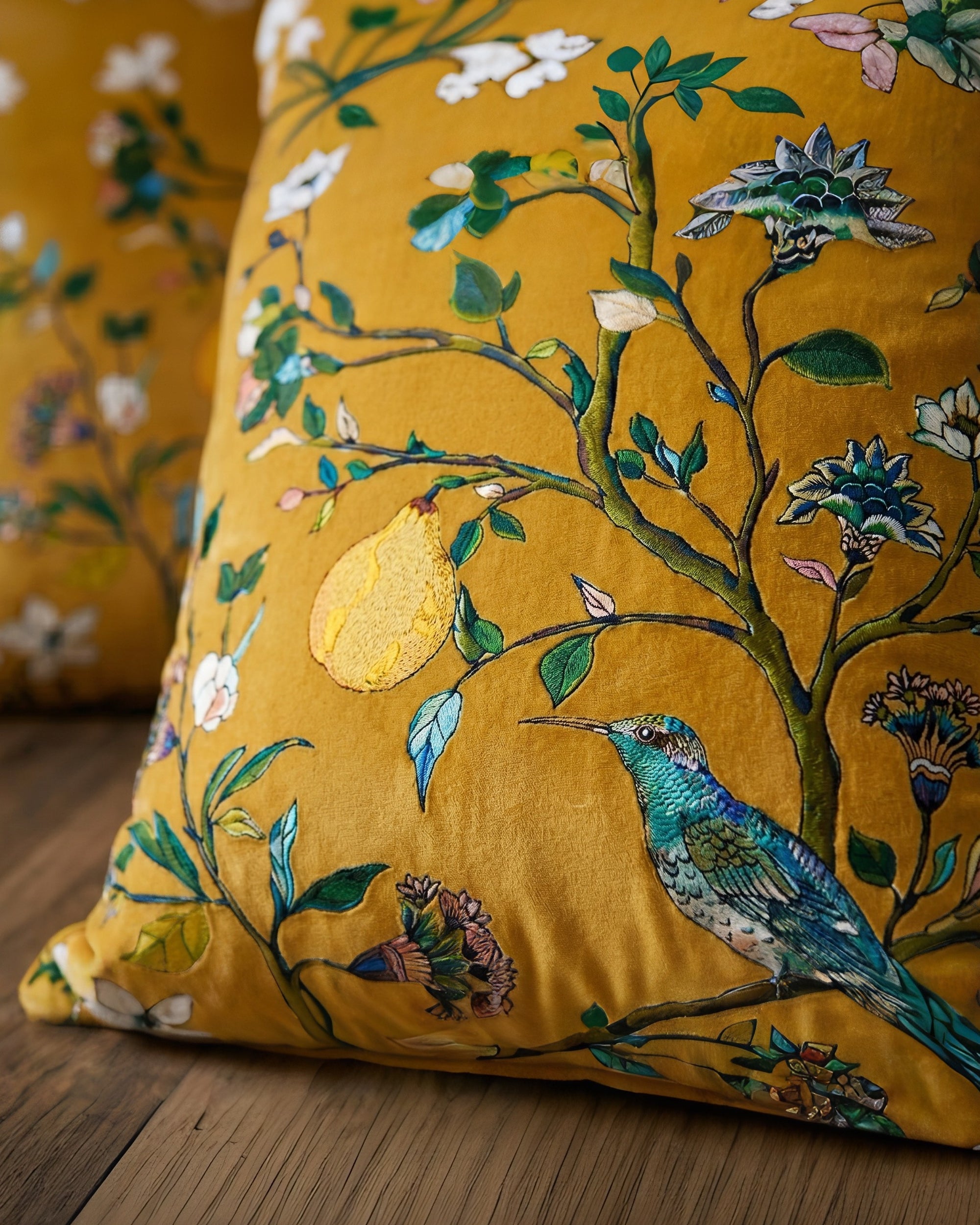 The Queen’s Greenhouse Velvet Pillow
