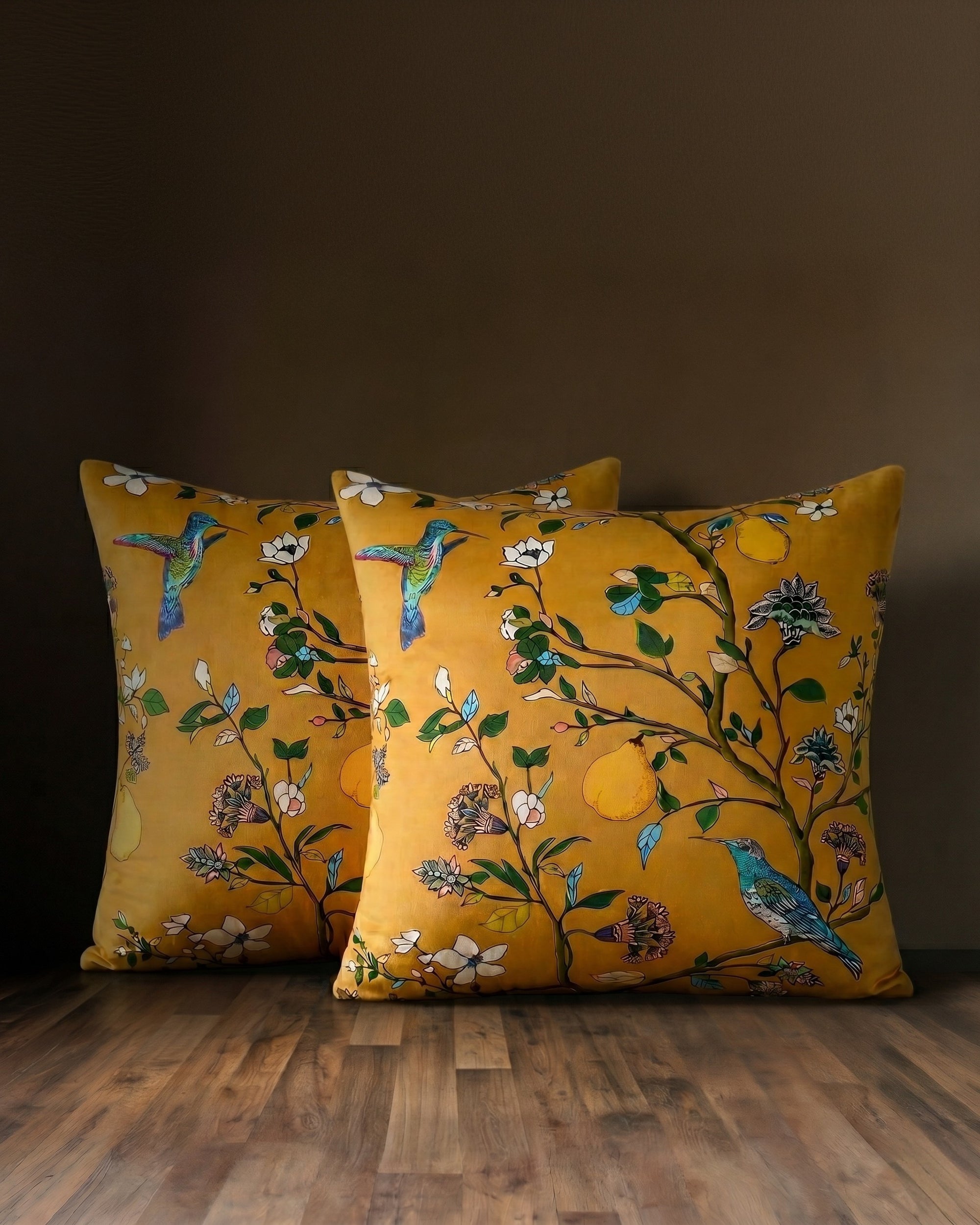 The Queen’s Greenhouse Velvet Pillow