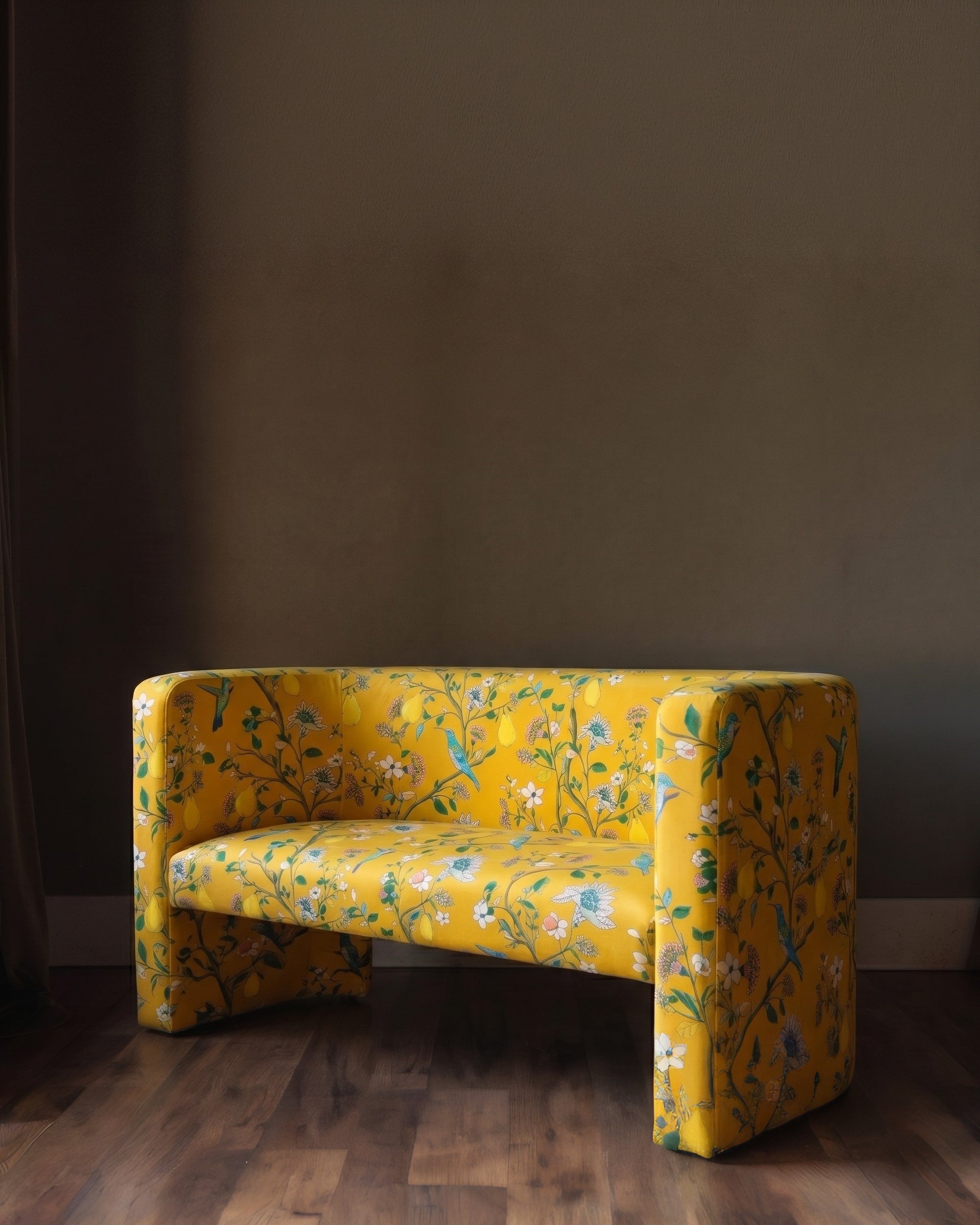 The Queen Botanical Velvet Loveseat