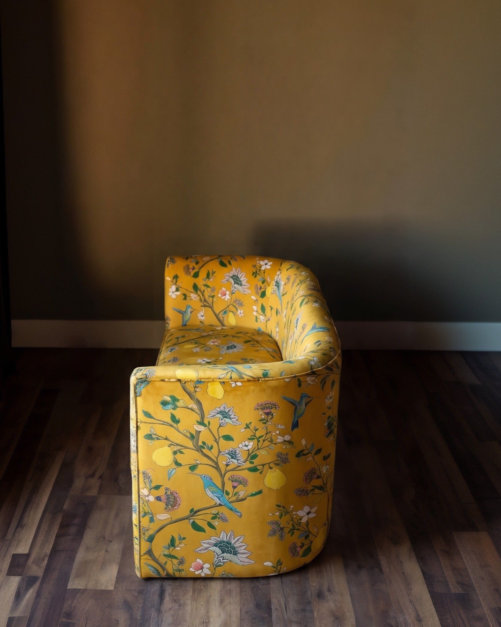 The Queen Botanical Velvet Loveseat